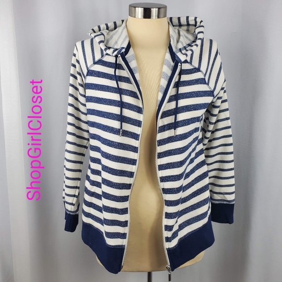 🆕️Style & Co Zip Up Hoodie - Blue & White